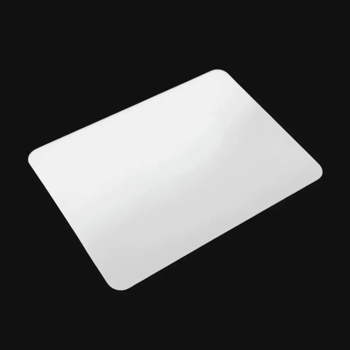 Tapis de souris en verre transparent PureGlideV2 - Surface antidérapante en verre trempé pour gaming précis et setups élégants. Compatible souris optiques et lasers.